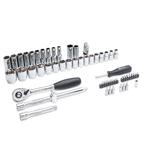 Sata 60-Piece 1/2" Drive 6-Point Metric Socket Set