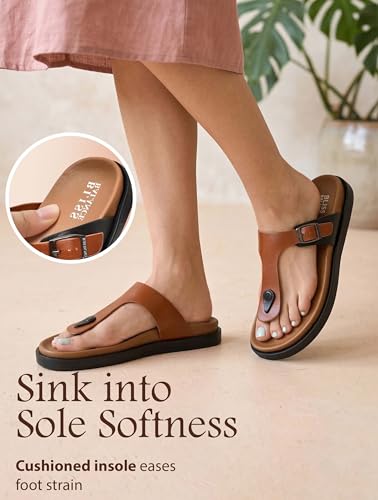 Image of Extra Super Soft Comfortable Cushion with Adjustable Strap Lightweight Sandal Waterproof Pain Relief Anti-Skid Sole Slipper OUTDoor INDoor Stylish Footwear for Women All-Day Comfort BB1105