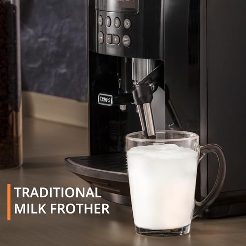 KRUPS Arabica Digital, Automatic Bean to Cup Coffee Machine, Espresso and Cappuccino Maker, EA817040, 1.7 liters, Black