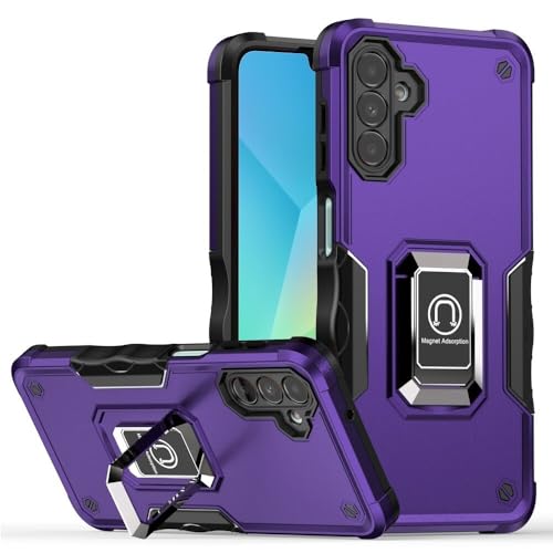 Coque Samsung S25 FE violette en silicone rigide avec anneau