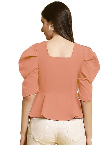 Image of Fabflee Women's Solid Regular Fit Top
