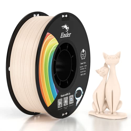 Image of Creality 3D Printer Filament, PLA Plus Filament 1.75mm Beige, PLA Pro Toughness Upgraded Dimensional Accuracy + /- 0.03mm, 1KG Spool(2.2lbs) Ender PLA+ Filament for Most 3D Printer