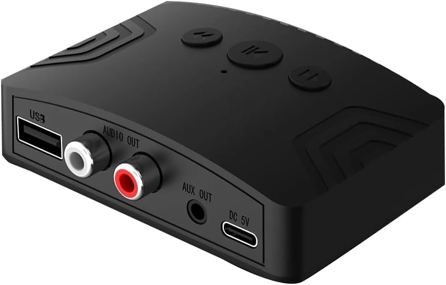 ETZIN 5.3 Bluetooth Audio Adapter,Wireless Audio Adapter for Music Streaming Sound System,Tablets and Car Audio,Home Stereo Theater System,Wireless Adapter for Speakers (EPL-1168WA)