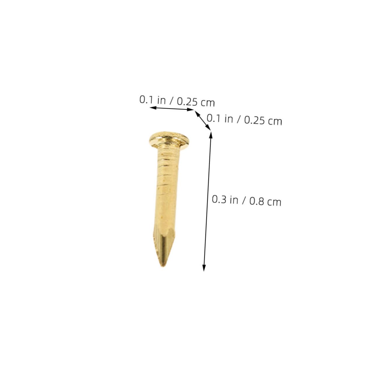 OSALADI 100pcs Round Nails Furniture Upholstery Nails for Wall Decor Craft Projects