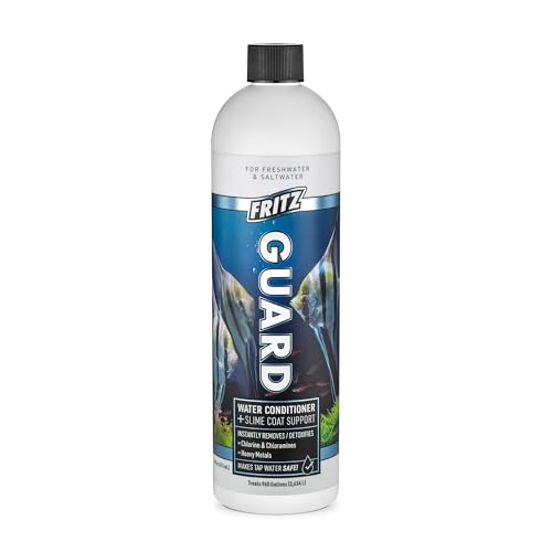 Fritz Aquatics FritzGuard Water Conditioner/Dechlorinator Makes Tap Water Safe for Fresh & Salt Water Aquariums (16-Ounce)