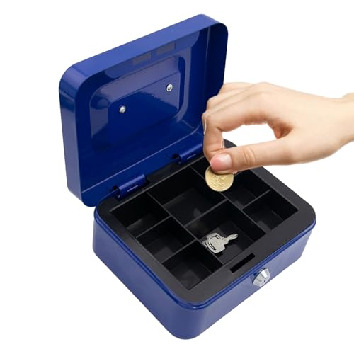 Hucha para niños – fuerte, de dinero segura para ahorrar dinero, adultos para reales, de ahorro de metal