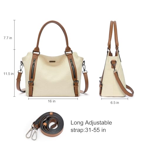 CLUCI Purses for Women Vegan Leather Handbags Tote Purse Shoulder Bag Large Ladies Hobo Bags3