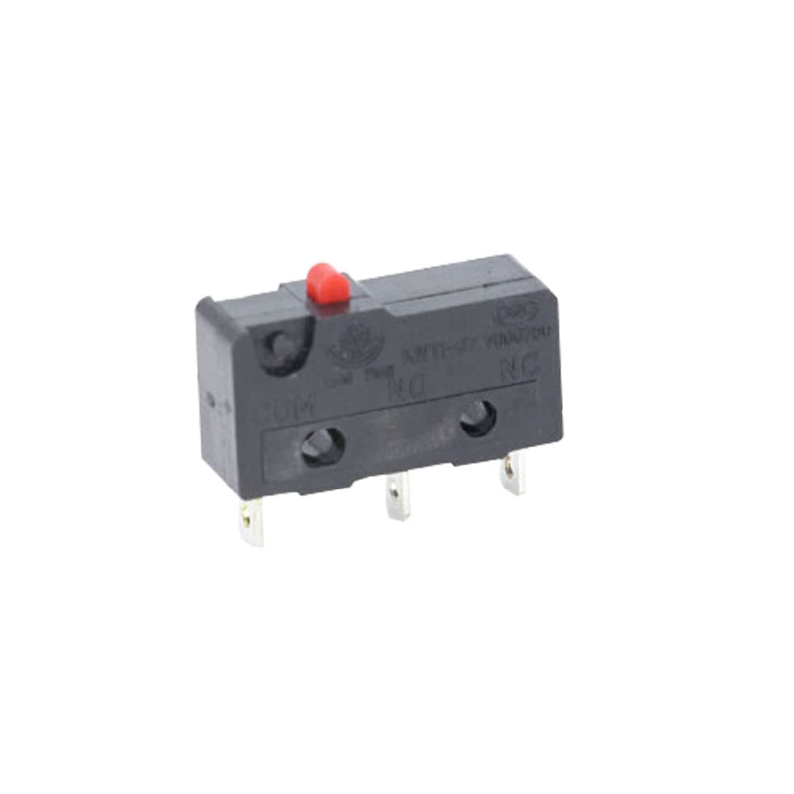 JFQOWCMP Rocker Switch 10 PCS Micro Switch 2/3Pin NO/NC Mini Limit Switch 5A 250VAC KW11-3Z Roller Arc Lever Snap Action Push Micro switches(3p With Nail)