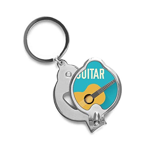 Coupe-ongles guitare trimmer motif bleu, accessoire de manucure pour adulte