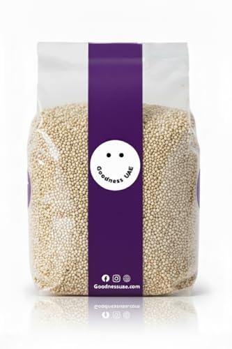 Organic White Quinoa Goodness UAE 1Kg | Naturally Grown Superfood | High Fibre & Protein | Gluten-Free & Diet-Friendly | Ideal for Salads Bowls Baking & Healthy Meals