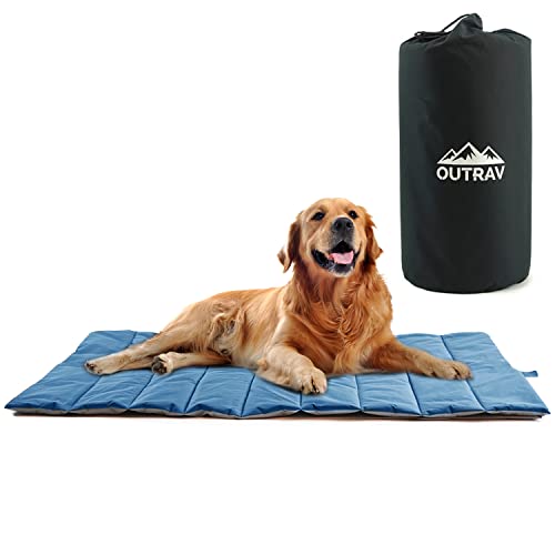 Waterproof Indoor Outdoor Dog Mat with Carry Bag, Washable Lightweight