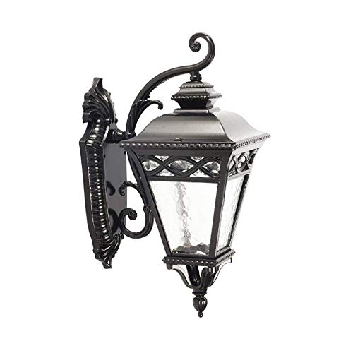 Applique murale extérieure E27 en aluminium et verre pour éclairage de garage