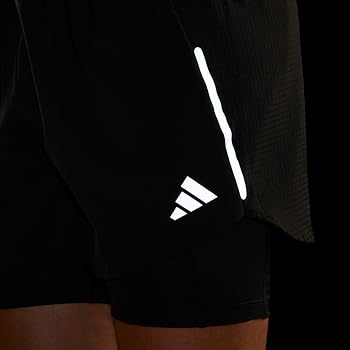 adidas Men's Designed 4 Running Two-in-one Shorts, Black, XX