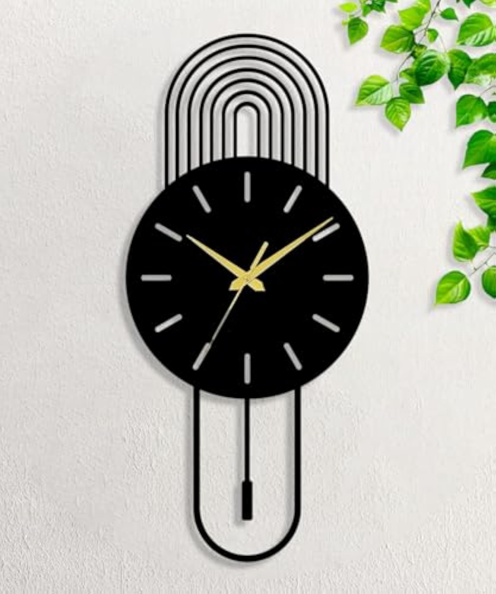 Modern Metal Wall Clock for Living Room Decor