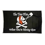 riesengrotte Time Flies when you are Having Rum – riesen Flagge