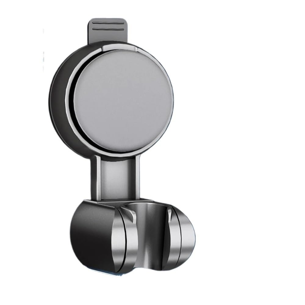 Hgniang D Grey Universal Shower Head Holder Punch-Free Supports Adjustable Suction Cup Wall Mounted Handheld Holde Bathroom Bracket