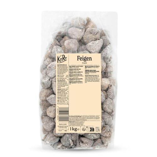 KoRo - Snack Feigen 1kg - Ballaststoffreich - Schonend getrocknet - Ideal als purer Snack im Müsli oder Salat