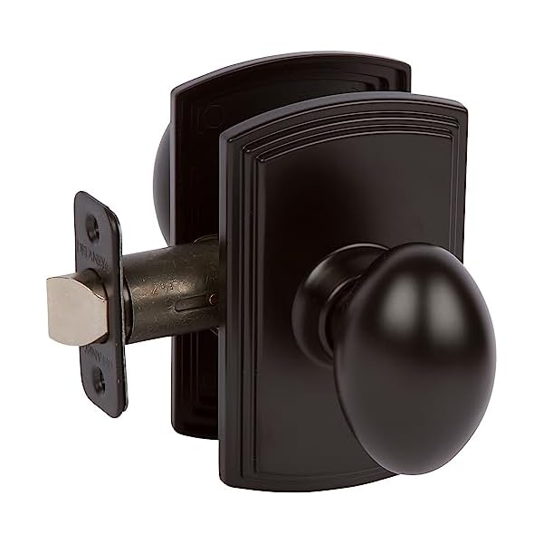 Delaney Hardware 101T-CN-BLACK-Passage Canova Knob Passage, Black