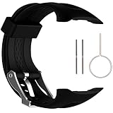 QGHXO Band for Garmin Forerunner 10/15, Soft Silicone Replacement Watch Band Strap for Garmin Forerunner 10/15 GPS Watch
