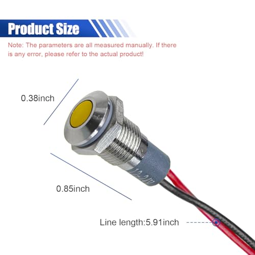 Lámpara LED señalizadora 8mm 12-24V para vehículo miniatura 2
