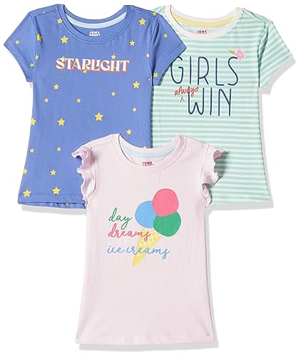 Amazon Brand – Jam & Honey Girl’s Regular Fit T-Shirt