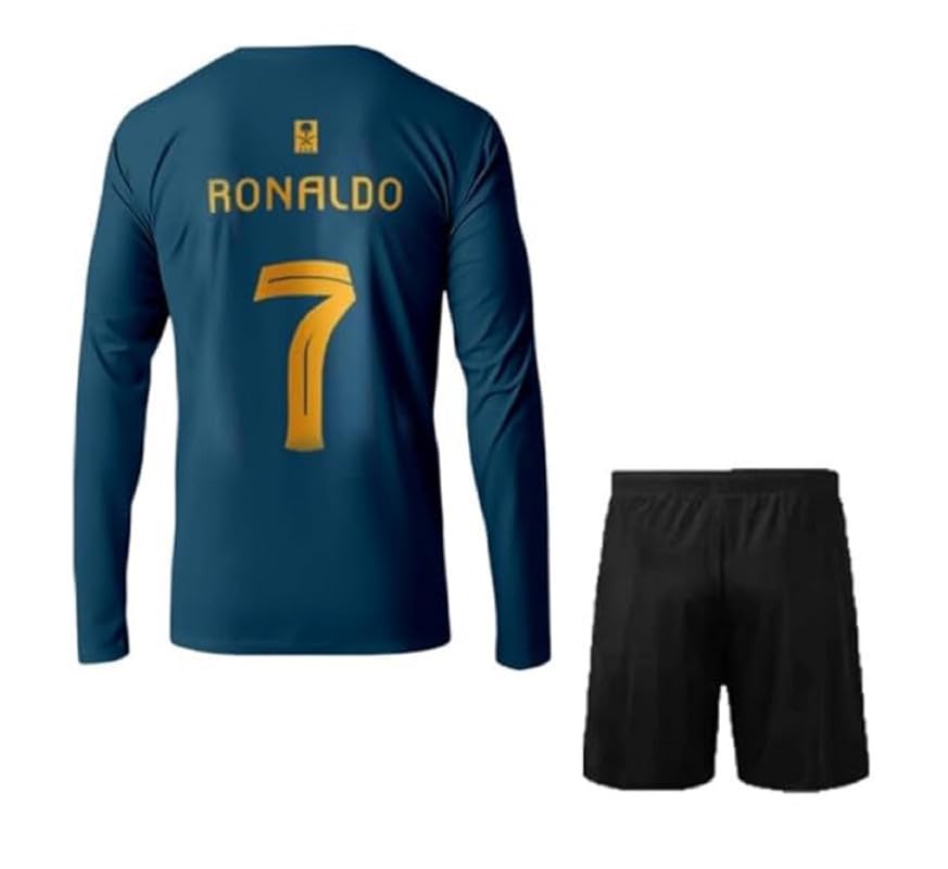 Nasser Football Full Sleeve Jersey Tshirt with Shorts 2023/2024 (Kids,Men,Boys)