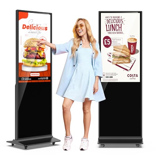Image of JIYANG 37 Inch Touchscreen Digital Signage Kiosk Ultra HD IPS Business Display with Android OS Support Split Screen and HDMI Input Ideal for Events and Office Spaces