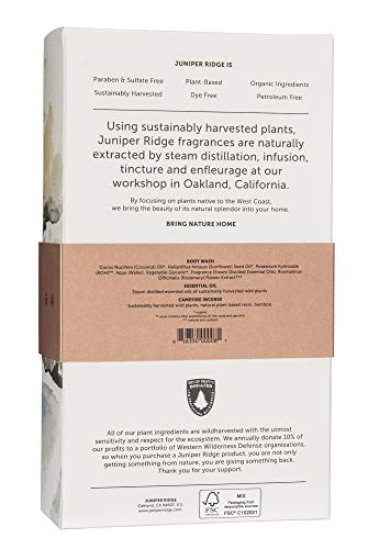 Juniper Ridge Desert Gift Set | Includes Body Wash, Incense & Essential Oil | 3-In-1 | All Natural, Multi-Use Desert Cedar 8Oz Body Wash, 5Ml Essential Oil, 20 Incense Sticks #TOP1