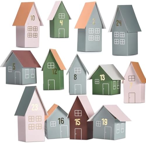 Calendario Avvento Fai Da Te 2025 - 24 Scatoline Di Carta Kraft Per Riempire Con Regali Natalizi - Foto 8