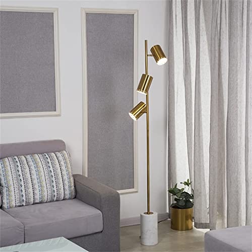 Lámpara de pie elegante con base de mármol para iluminar salones y dormitorios modernos 4