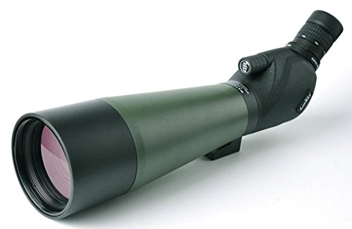 Gosky 20-60 X 80 Porro Prism Spotting Scope- SWA 2inch 26mm Super Wide Angle 70 Degree Eyepieces for Astronomical Telescope