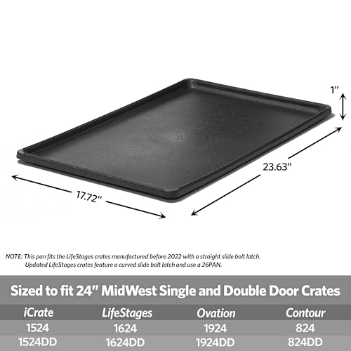 Image of Replacement Pan for 24 inch Long MidWest Dog Crate (Life Stages)