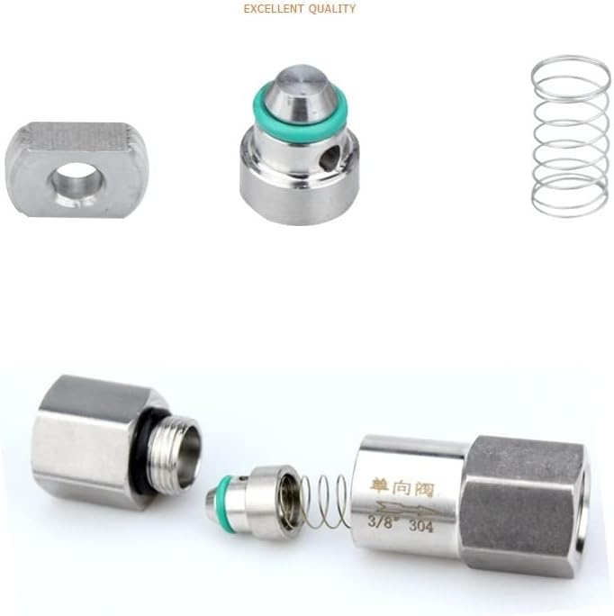 逆止弁 1/8 1/4 3/8 1/2 3/4 1インチ BSP めねじ 304 ステンレススチール 逆止弁 ワンウェイ 無戻り弁