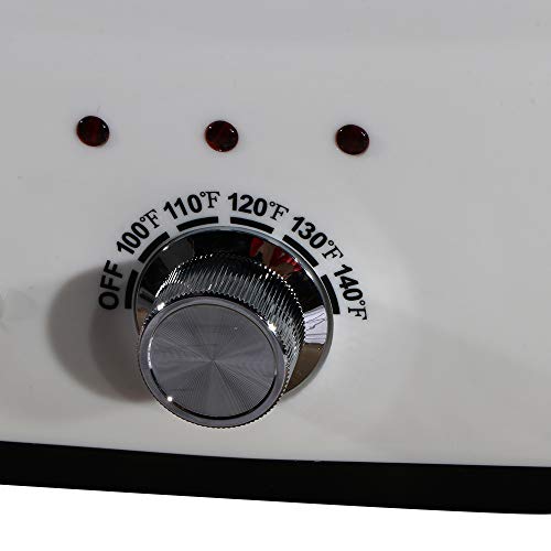 Master Massage Three Bottles Oil, Lotion, Cream Warmer Heater Salon Spa Body Therapy, White #TOP6