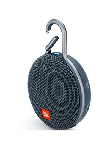 Image of JBL Clip 3, Wireless Portable Bluetooth Speaker with Mic, JBL Signature Sound, Integrated Carabiner, Vibrant Color Options with IPX7 Waterproof & AUX (Blue)