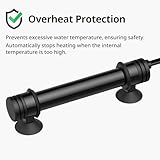 NICREW Fish Tank Heater, Submersible Aquarium Heater with External Temperature Controller, for Fish Tanks up to 70 Liters, 100W - Image 4