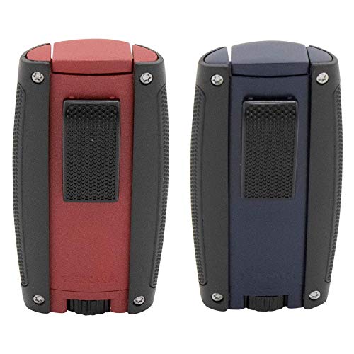 XIKAR Turismo Double Jet Flame Encendedor Combo Rojo y Azul miniatura 1