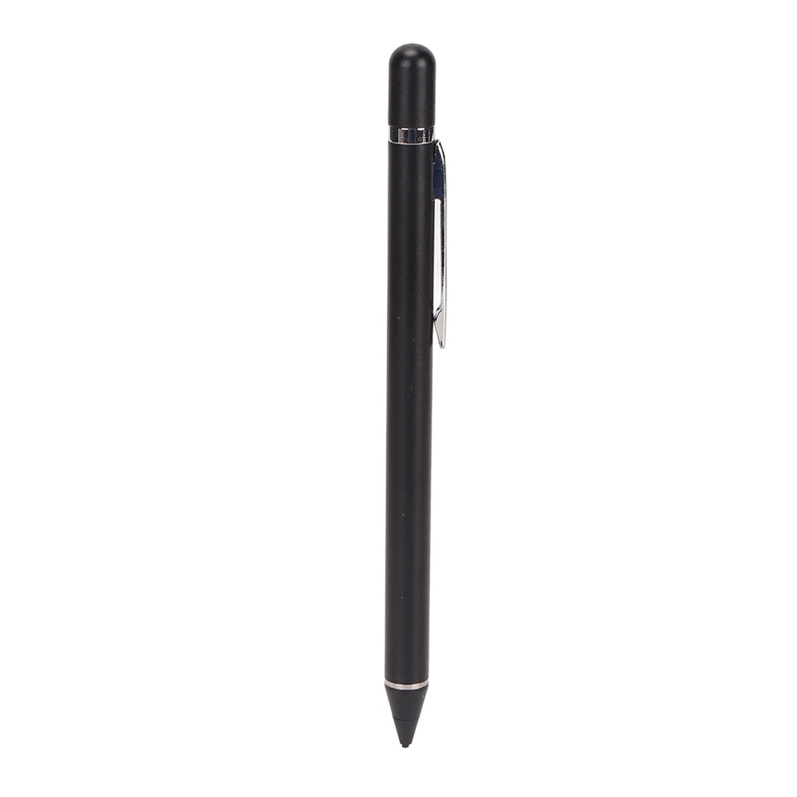 Lápiz óptico, Lápiz Digital Activo de Punta Fina, Fácil de Usar, Portátil para Dibujar (Black)