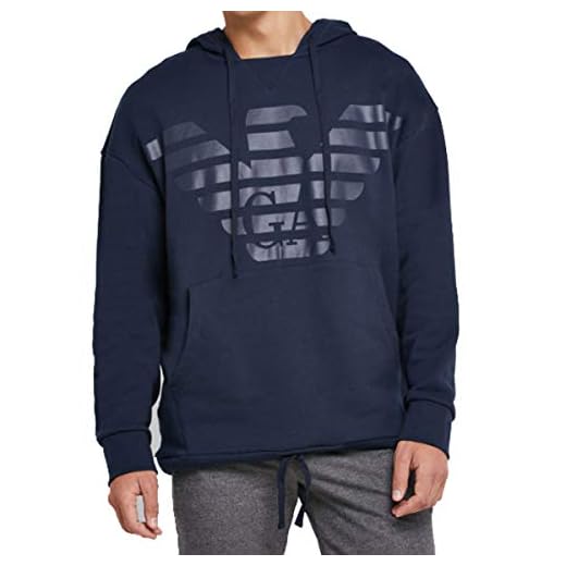 Emporio Armani tröja med huva 11868 9A560 00135 marinblå