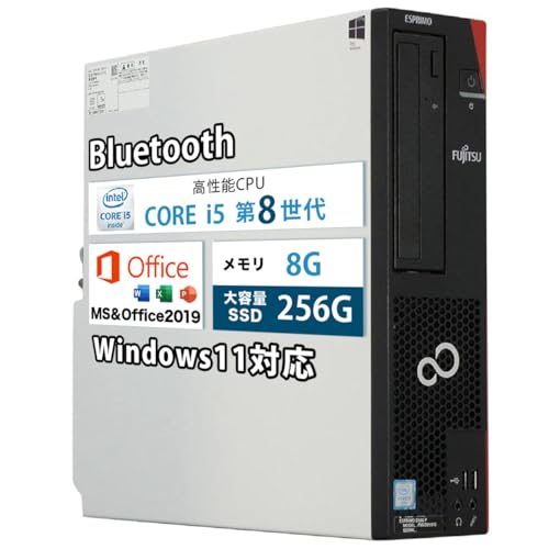 �y�����ςݕi�z�x�m�� �f�X�N�g�b�v�p�\�R�� ?588 ��8���� Core i5-8500/Windows11����/MS��Office2019/������8GB/SSD 256GB/Wi-Fi/Bluetooth/DVD�h���C�u/DisplayPort/USB/