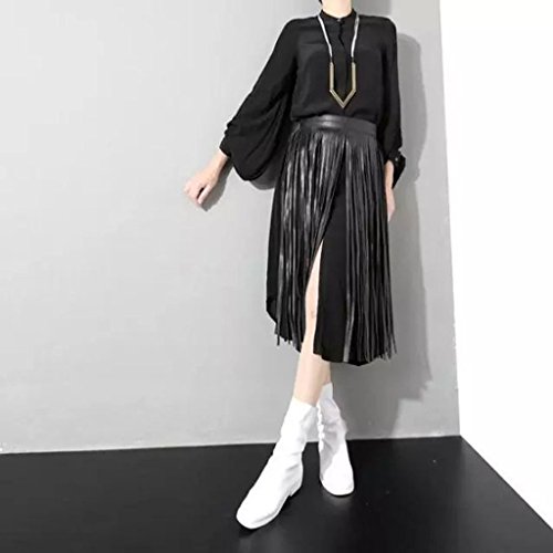 VAKUUM PU Leather Wrap Waist Tassel Skirt Belt Bikini Waistband Wiggle Fashion Skirt4