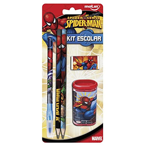 Kit Escolar Spider Man 5 Itens 22626