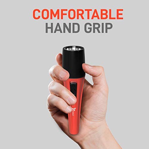 SYSKA T052AA-01 Strong ABS Body LED Torch with Powerful Lumen (RED)