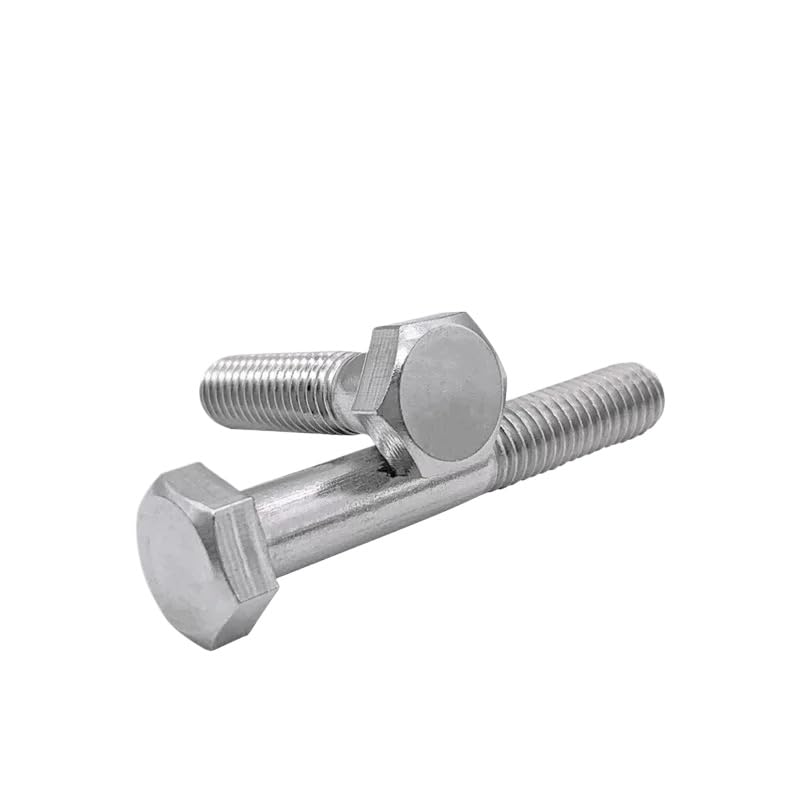 SS304 Bulloni a testa esagonale in acciaio inossidabile Filettatura parziale 1/4 5/16 3/8 7/16 1/2 5/8 (20,UNC 1/4-20 x 5)