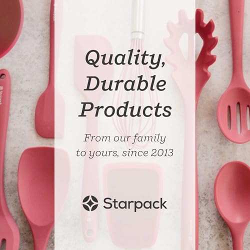 Starpack 'The All Rounder' Premium Silicone Spoonula Spatula - Up to 600°F Heat Resistant Spatula Spoons - Best Silicone Spoonulas - Rubber Spoon Spatulas - Kitchen Spoon Spatulas for Cooking