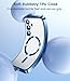 TOBOVON Slim Thin for Samsung Galaxy S25 Plus Case, Compatible with MagSafe, Built-in Camera Lens Protector, Shockproof Protective Phone Case, Soft Electroplated Clear Cover, Sapphire Blue