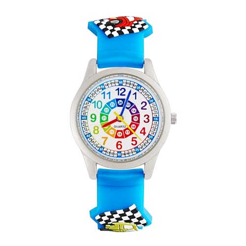 MUXIJIA Orologio Educativo per Bambini - Analogico Quarzo Orologi da Polso per Ragazzi e Ragazze - 3D Cartone Animato...