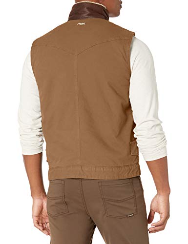 Mountain Khakis Colete masculino ranch Shearling, tabaco, GG