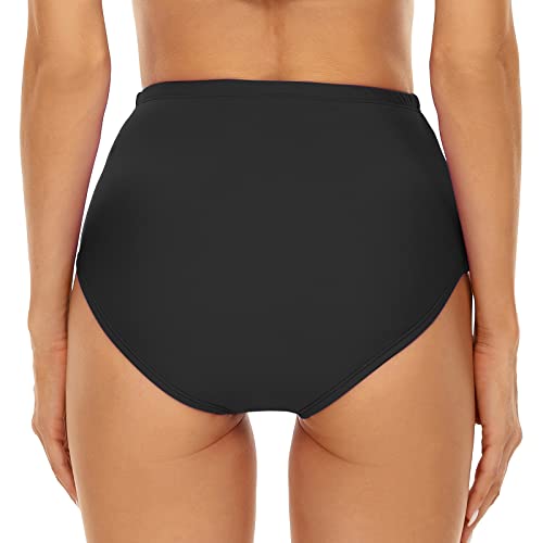 Annbon Slimming Artifact Bikini Bottom Tummy Control Retro Full Coverage High Waisted Swim Bottoms Short Shirred Swimsuit Tankini Briefs For Women thumb #1