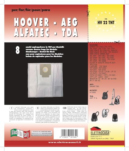 Sacchi TNT per Hoover HV 22 TNT